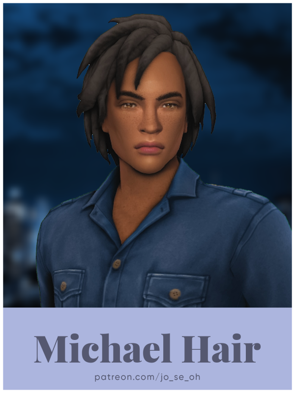 Maxis Match Michael Hair (jo_se_oh joshseoh) by simsfinds - The Sims 4 Custom Content
