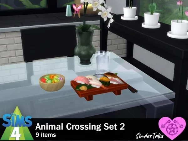 Maxis Match ANIMAL CROSSING DECOR SET 2 - The Sims 4 Custom Content