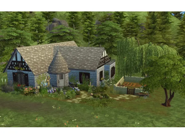 Maxis Match Olde English Cottage (NO ) by underhalosims - The Sims 4 Custom Content