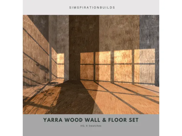 Alpha Yarra Wallpaper Flooring Pack by SimspirationBuilds - The Sims 4 Custom Content