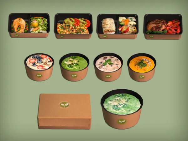 Healthy Food and Drinks (NOT Deco) for - The Sims 2 Custom Content