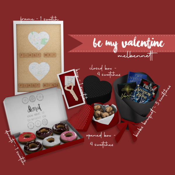 Mix Be My Valentine Collection by melbennett - The Sims 4 Custom Content