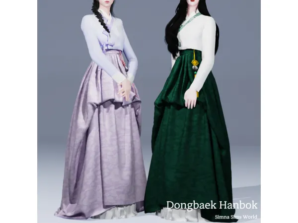  Dongbaek hanbok by Simna Sims World