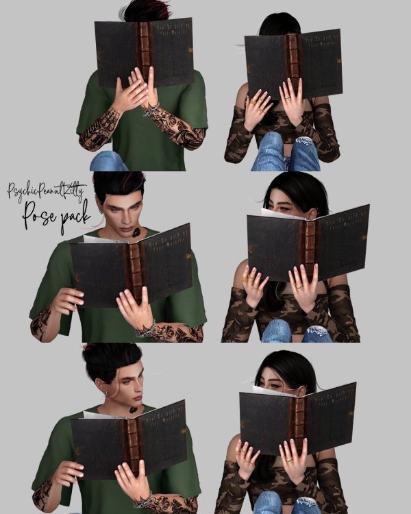 Mix POSES COUPLE 8 by psychicpeanutkitty - The Sims 4 Custom Content