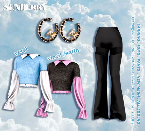 Alpha [SUNBERRY]DE GIFT SET 3 JENNIE SET 228 (Early access) by simsfinds - The Sims 4 Custom Content