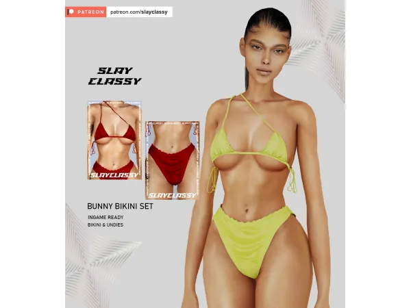 Alpha SC149 BUNNY BIKINI UNDIES - The Sims 4 Custom Content