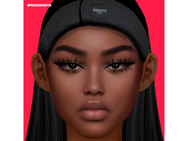 Alpha 3D LASHES L40 by BADDDIESIMS - The Sims 4 Custom Content