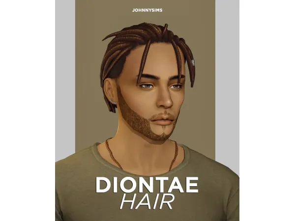 Maxis Match Diontae Hair by JohnnySims - The Sims 4 Custom Content