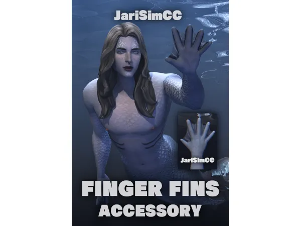 Mix JariSimCC FingerFins Accessory V1 by JariSimCC - The Sims 4 Custom Content