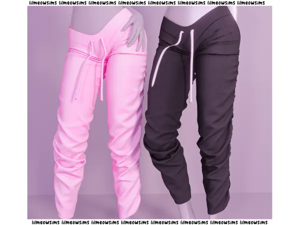 Ruffed Joggers by lilmeowsims