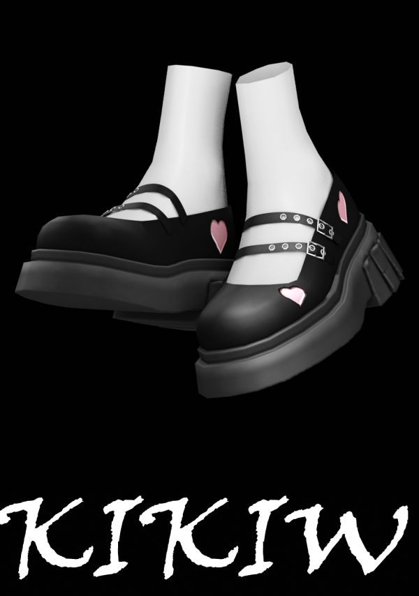 Alpha [KIKIW]Spring First Love Platform Shoes by simsfinds - The Sims 4 Custom Content