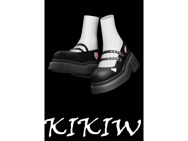 Alpha [KIKIW]Spring First Love Platform Shoes by KIKIW - The Sims 4 Custom Content