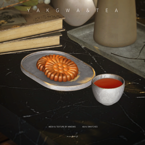 Alpha MMSIMS Decor Yakgwa Tea by simsfinds - The Sims 4 Custom Content