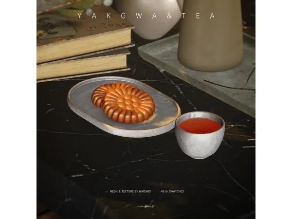 Alpha MMSIMS Decor Yakgwa Tea by MMSIMS - The Sims 4 Custom Content