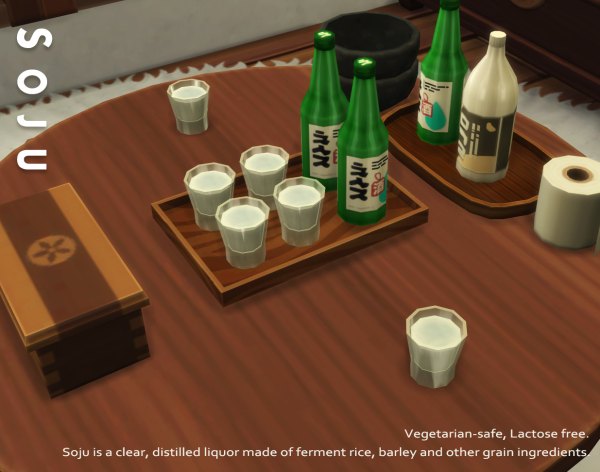 Maxis Match February 2023 Recipe_Soju by simsfinds - The Sims 4 Custom Content