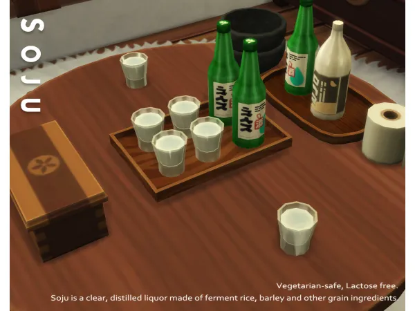 Maxis Match February 2023 Recipe_Soju by ONI - The Sims 4 Custom Content