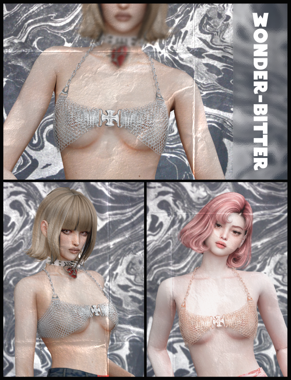 Alpha [wonder bitter] skndlss Cross Bra bitter by wonder-bitter - The Sims 4 Custom Content