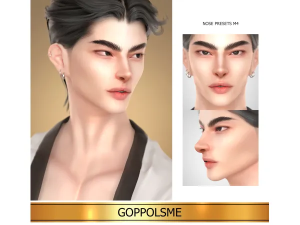 Alpha GPME GOLD NOSE PRESETS M4 by GoppolsMe - The Sims 4 Custom Content