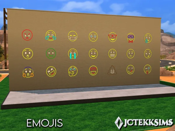 Mix Emoji Set by JCTekkSims - The Sims 4 Custom Content