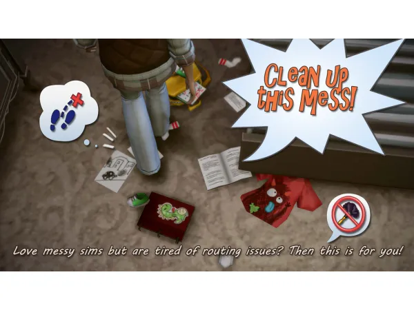 Maxis Match All Hail the Messy Slobs - The Sims 4 Custom Content