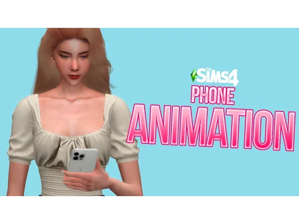 Alpha Phone Animations Ver 1 by SOVASIMS - The Sims 4 Custom Content