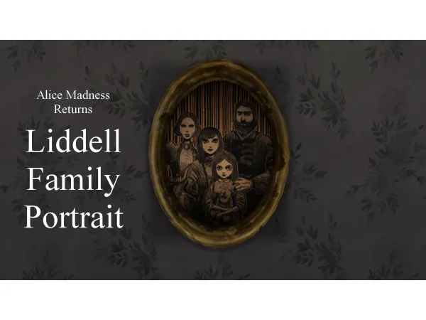 Maxis Match Poor Family Portrait (The Liddells) Alice Madness Returns Conversion by GhostWitch - The Sims 4 Custom Content