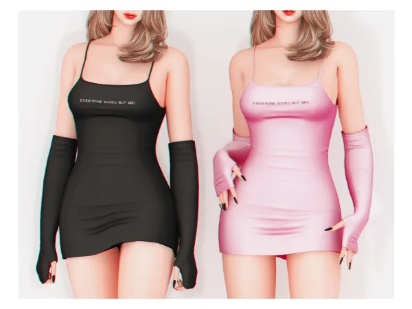 Alpha Parade Dress - The Sims 4 Custom Content