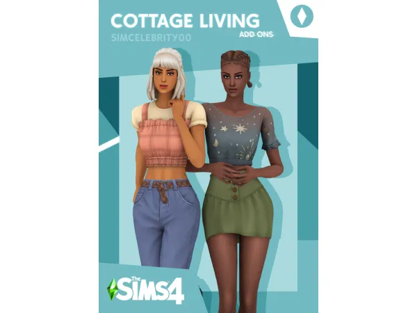 Maxis Match Cottage Living EP Add Ons by simcelebrity00 - The Sims 4 Custom Content