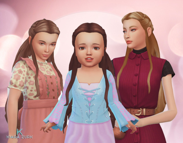 Maxis Match Tauriel Hairstyle UPDATE by simsfinds - The Sims 4 Custom Content