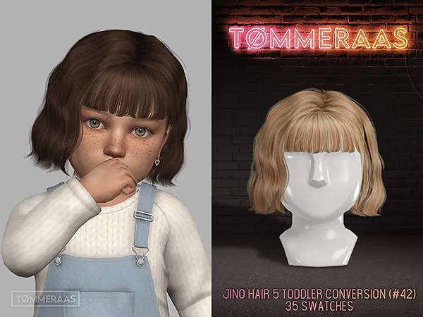 Alpha TØMMERAAS Jino Hair 5 Toddler Conversion (42) by tommeraas - The Sims 4 Custom Content
