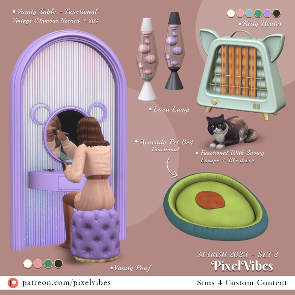 Alpha March Set 2 by pixelvibes - The Sims 4 Custom Content