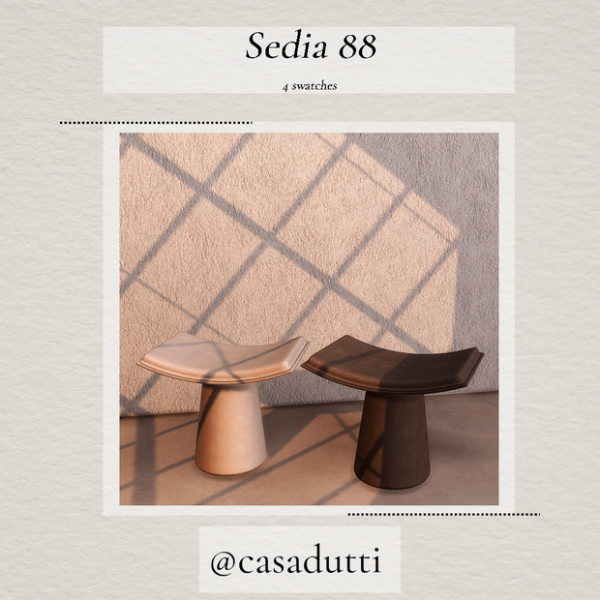 Alpha Sedia 88 by casadutti - The Sims 4 Custom Content