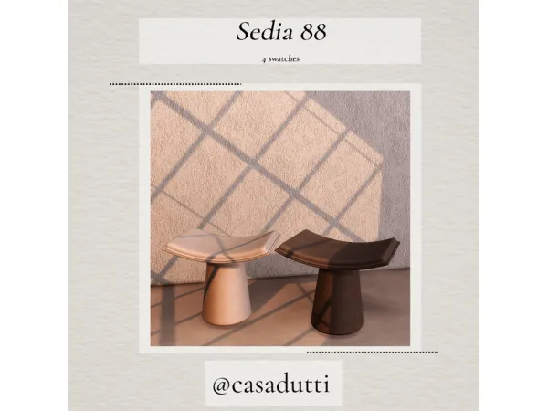 Alpha Sedia 88 by casadutti - The Sims 4 Custom Content