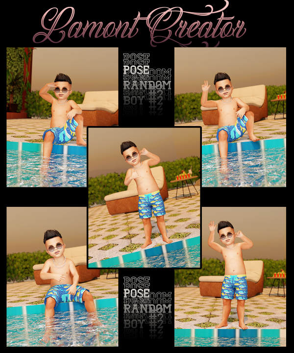 Mix Random Boy 2 by lamontcreatorr - The Sims 4 Custom Content