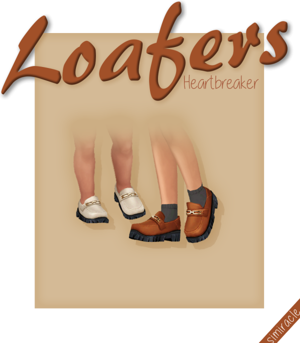 Maxis Match Trillyke Heartbreaker Loafers by simsfinds - The Sims 4 Custom Content