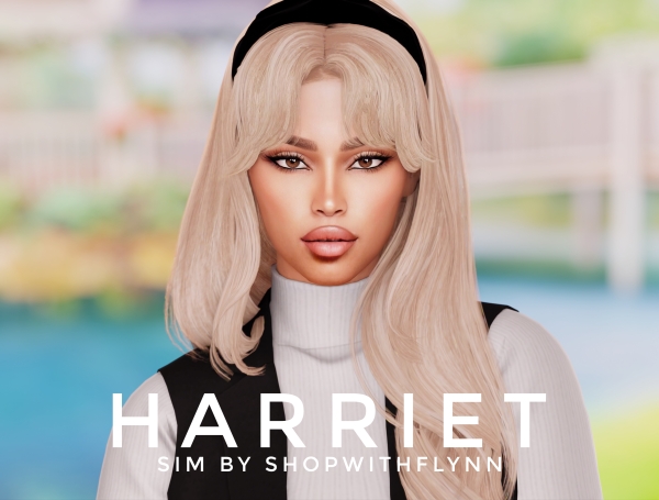 Alpha Harriet (Sim) by shopwithflynnn - The Sims 4 Custom Content