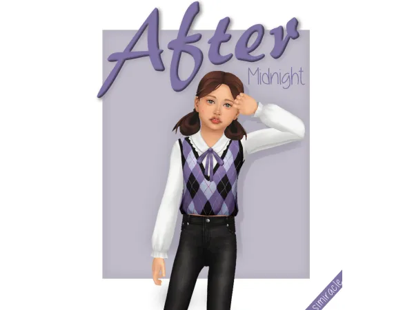 Maxis Match Trillyke After Midnight Top Kids Version - The Sims 4 Custom Content