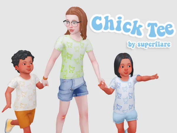 Maxis Match chick tee - The Sims 4 Custom Content