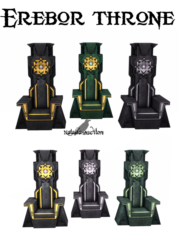 Maxis Match Erebor throne Auditore by simsfinds - The Sims 4 Custom Content