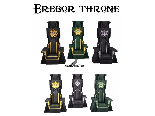 Maxis Match Erebor throne Auditore by Natalia - The Sims 4 Custom Content