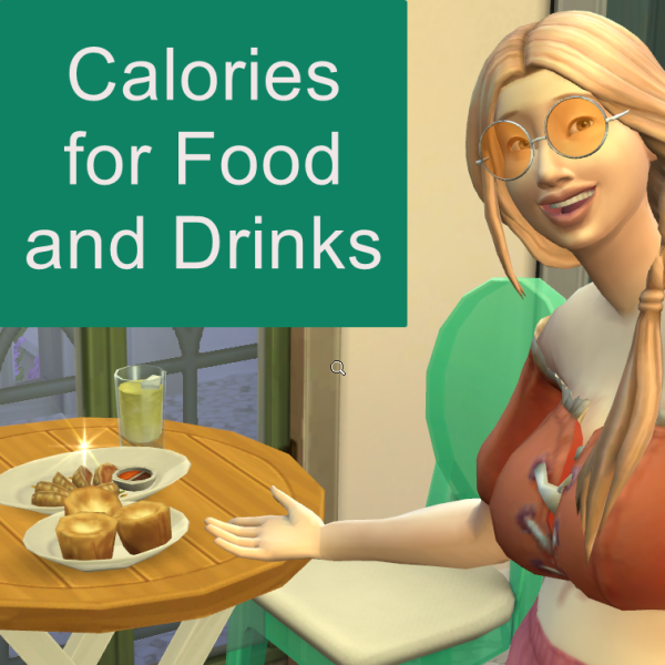 Maxis Match Calories for Food and Drinks by simsfinds - The Sims 4 Custom Content