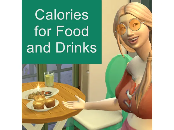 Maxis Match Calories for Food and Drinks by Enkidu - The Sims 4 Custom Content