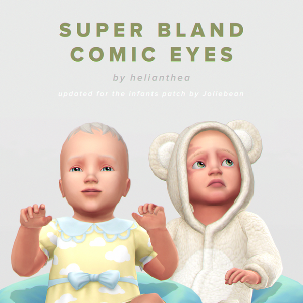 Maxis Match Helianthea's Super Bland Comic Eyes Update by simsfinds - The Sims 4 Custom Content