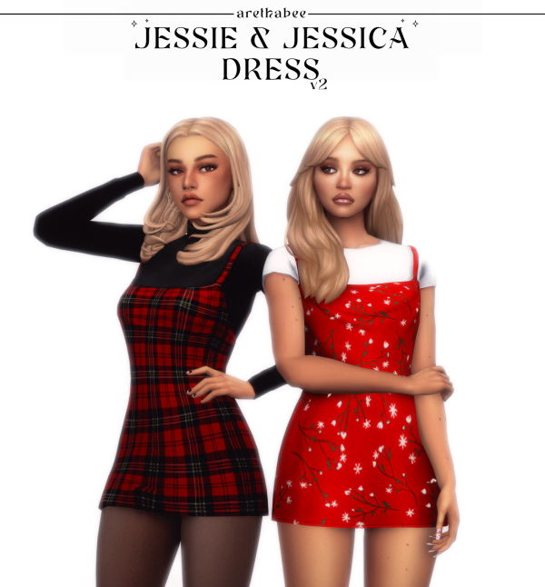 Maxis Match jessie jessica dress by simsfinds - The Sims 4 Custom Content