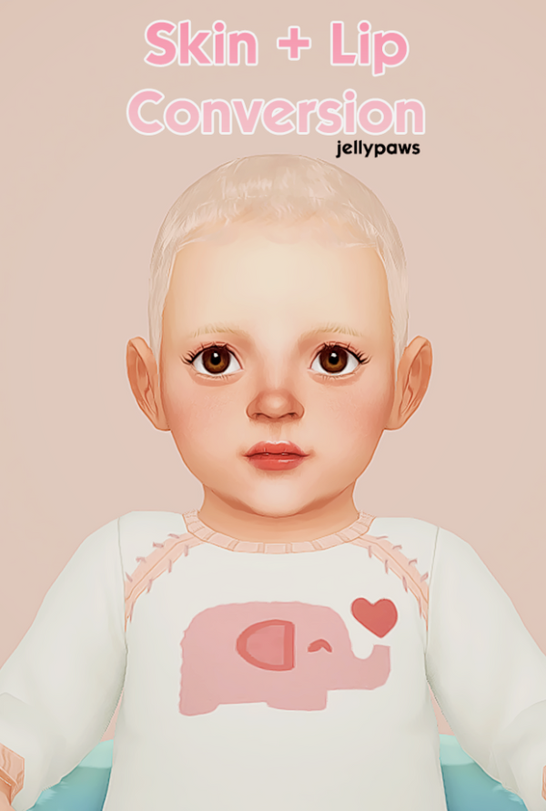 Maxis Match Skin Lip Conversion by simsfinds - The Sims 4 Custom Content
