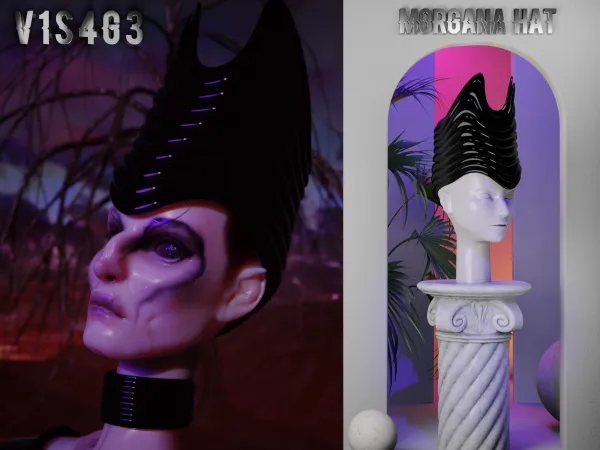 Alpha V1S4G3 Morgana Hat - The Sims 4 Custom Content