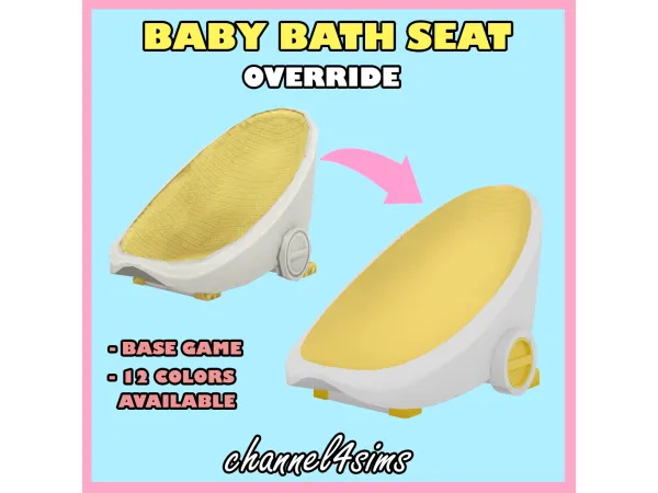Maxis Match Baby Bath Seat override by channel4sims - The Sims 4 Custom Content
