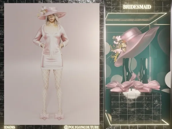 Alpha Bridesmaid - The Sims 4 Custom Content