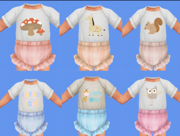 Maxis Match infant baby bloomers by simsfinds - The Sims 4 Custom Content