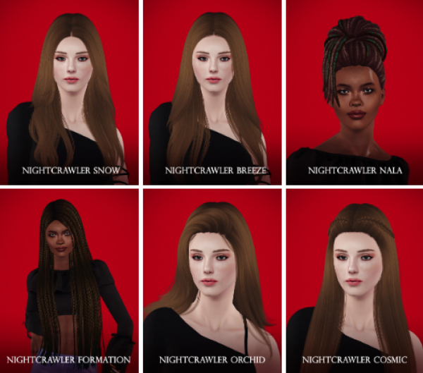 Nightcrawlers set of edited mesh by simsfinds - The Sims 3 Custom Content